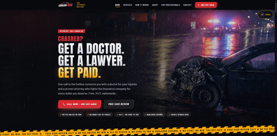 crash411hotline.com website by Keyway