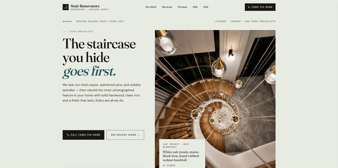Stair Renovators website by Keyway